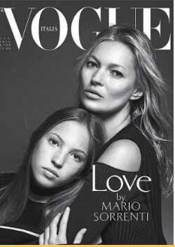 Lila and her mother on the cover of Vogue